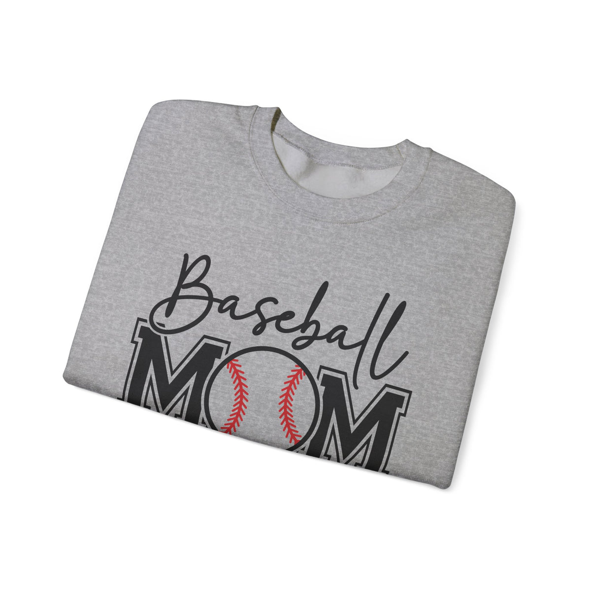 Baseball Mom – Gildan Heavy Blend | Trendy Women’s Soft Sweatshirt. Direct to Garment. Printed & Shipped in the USA. Unisex Sizes.
