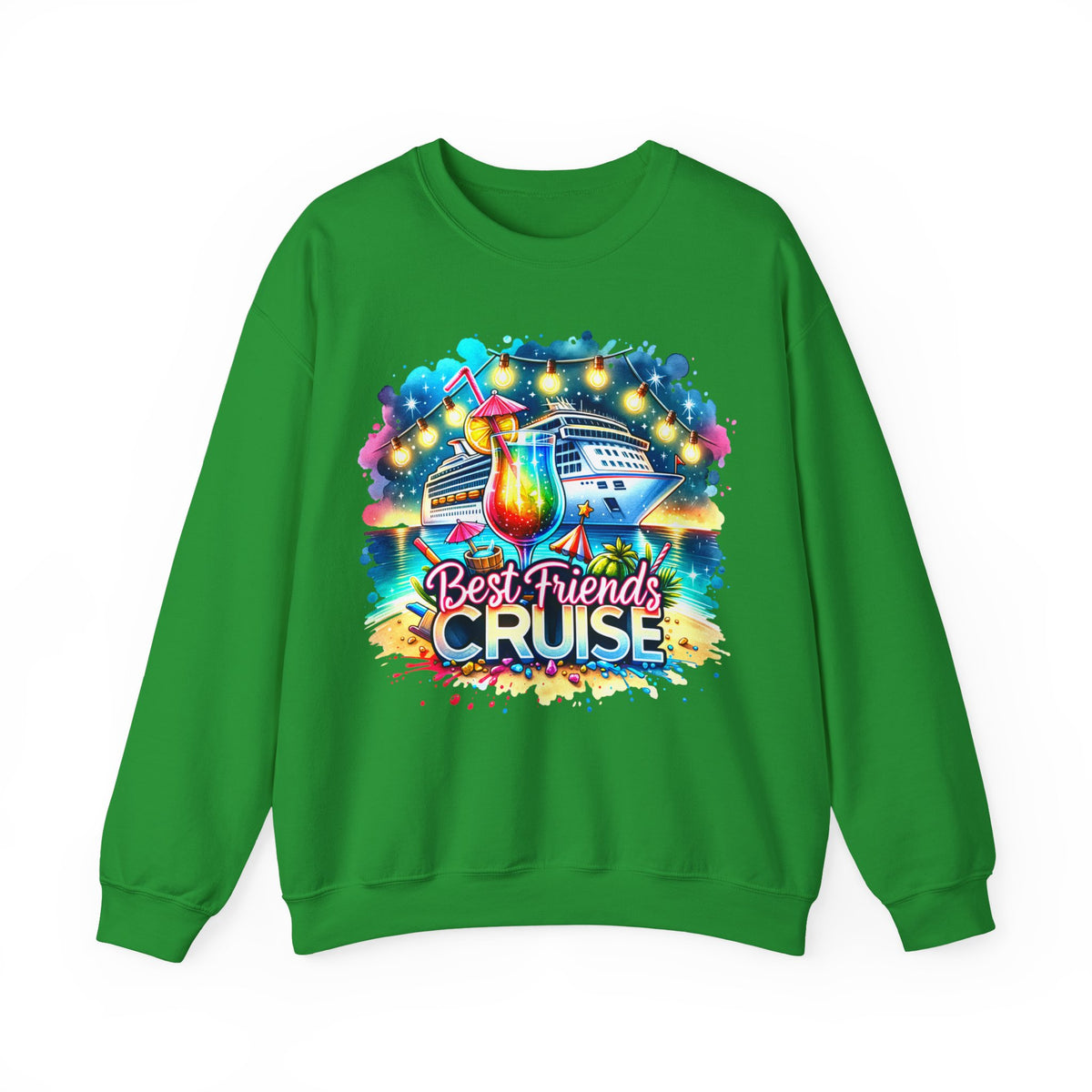 Best Friends Cruise – Gildan Heavy Blend | Trendy Women’s Soft Sweatshirt. Direct to Garment. Printed & Shipped in the USA. Unisex Sizes.