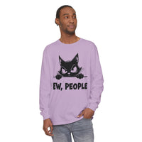 Ew People, Grumpy Cat - Comfort Colors | Trendy Women's and Men's Long Sleeve T-Shirt. Direct to Garment. Printed & Shipped in the USA. Unisex Sizes.