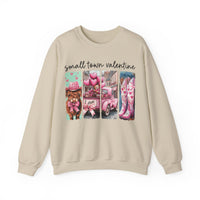 Small Town Valentine – Gildan Heavy Blend | Trendy Women’s Soft Sweatshirt. Direct to Garment. Printed & Shipped in the USA. Unisex Sizes.