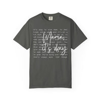 Mama It’s Okay - Comfort Colors | Trendy Women's T-Shirt. Direct to Garment. Printed & Shipped in the USA. Unisex Sizes.