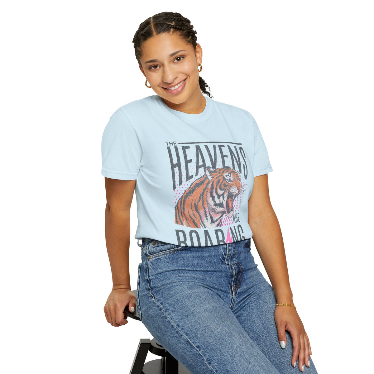 The Heavens Are Roaring, Vintage - Comfort Colors | Trendy Women's T-Shirt. Direct to Garment. Printed & Shipped in the USA. Unisex Sizes.