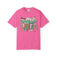 Receptionist Life - Comfort Colors | Trendy Women's T-Shirt. Direct to Garment. Printed & Shipped in the USA. Unisex Sizes.