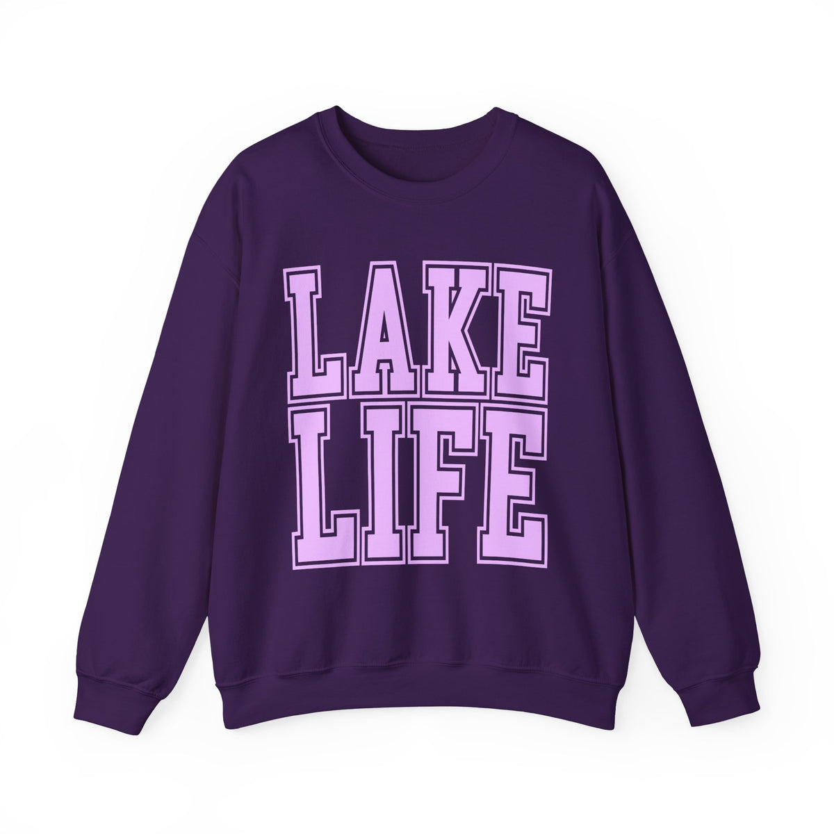 Lake Life – Gildan Heavy Blend | Trendy Men's & Women’s Soft Sweatshirt. Direct to Garment. Printed & Shipped in the USA. Unisex Sizes.