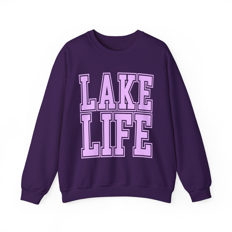 Lake Life – Gildan Heavy Blend | Trendy Men's & Women’s Soft Sweatshirt. Direct to Garment. Printed & Shipped in the USA. Unisex Sizes.