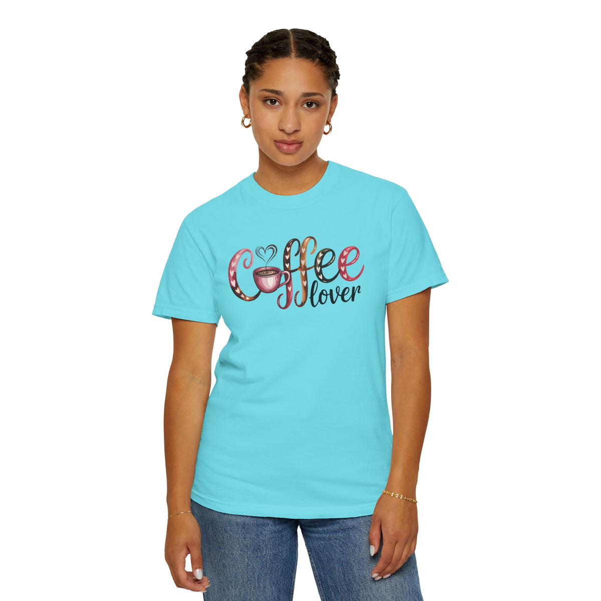 Coffee Lover - Comfort Colors | Trendy Women's T-Shirt. Direct to Garment. Printed & Shipped in the USA. Unisex Sizes.