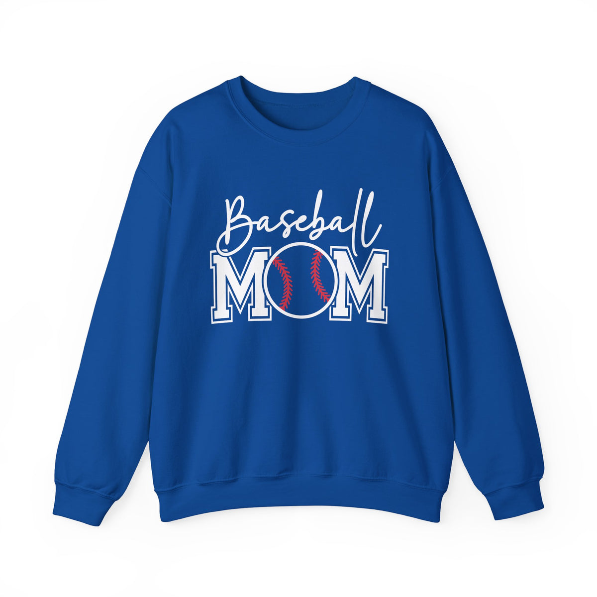 Baseball Mom – Gildan Heavy Blend | Trendy Women’s Soft Sweatshirt. Direct to Garment. Printed & Shipped in the USA. Unisex Sizes.