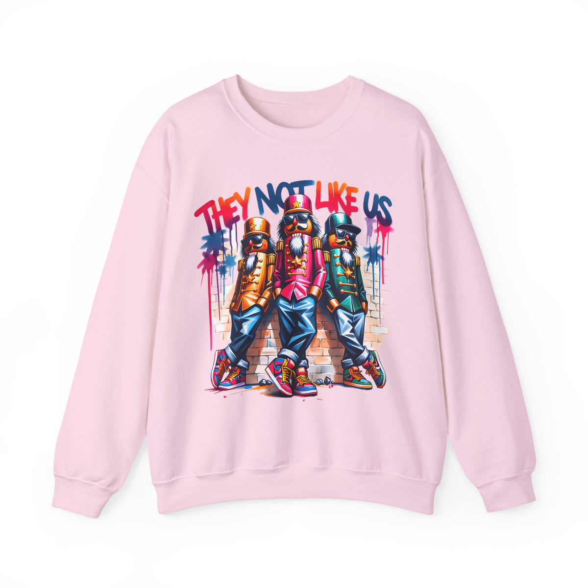 They Not Like Us Nutcracker Trio Christmas – Gildan Heavy Blend | Trendy Women’s and Men's Soft Sweatshirt. Direct to Garment. Printed & Shipped in the USA. Unisex Sizes.