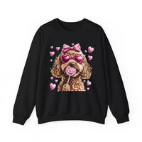 Goldendoodle Love – Gildan Heavy Blend | Trendy Women’s Soft Sweatshirt. Direct to Garment. Printed & Shipped in the USA. Unisex Sizes.