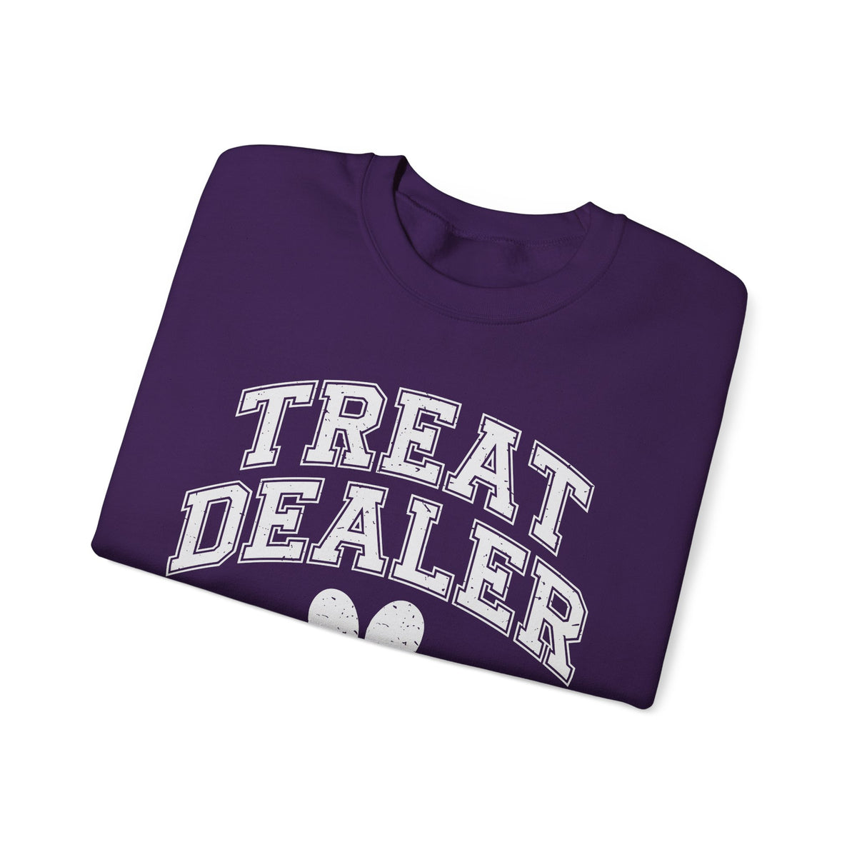 Treat Dealer, Dog Lover – Gildan Heavy Blend | Trendy Men's and Women’s Soft Sweatshirt. Direct to Garment. Printed & Shipped in the USA. Unisex Sizes.