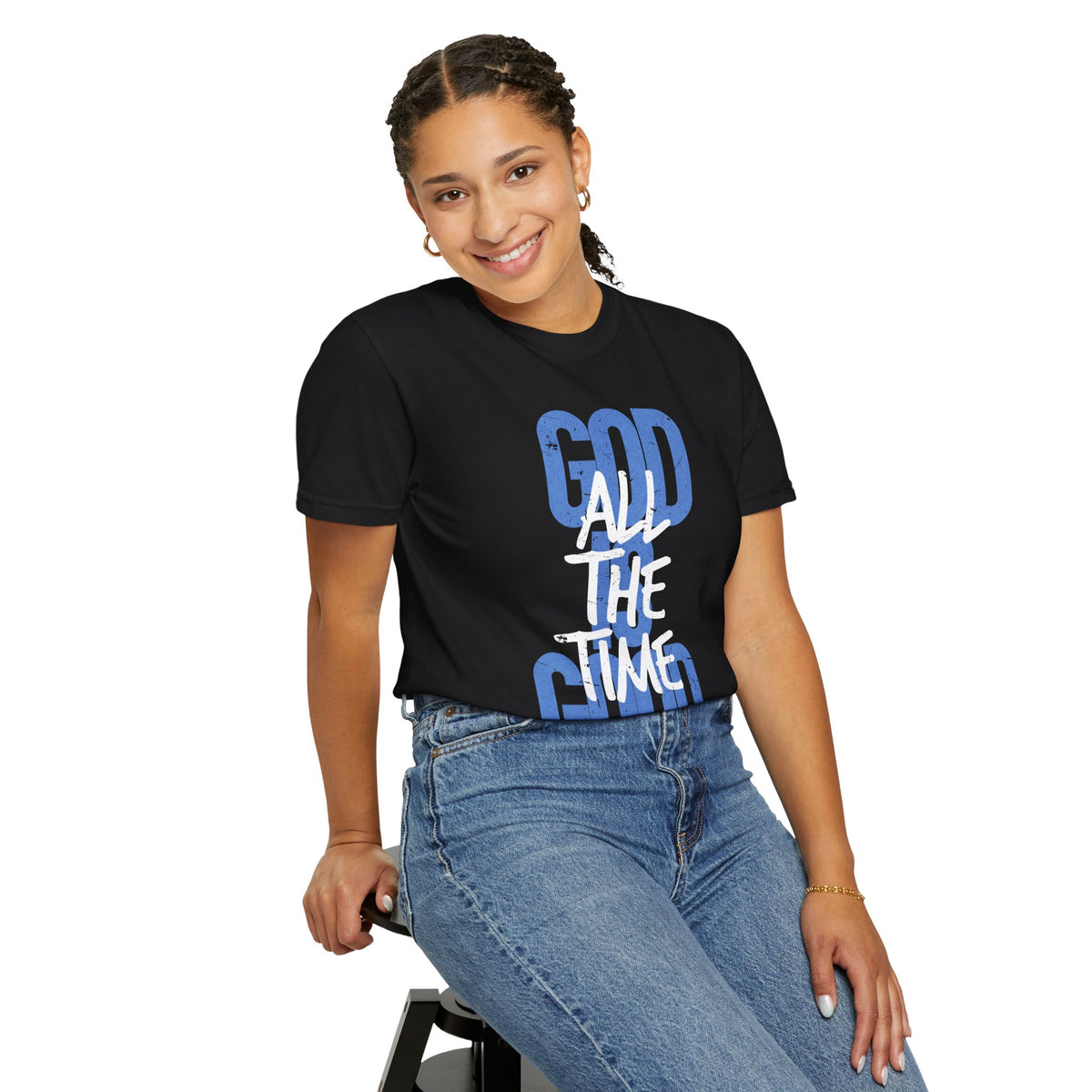 God is Good All The Time - Comfort Colors | Trendy Women's and Men's T-Shirt. Direct to Garment. Printed & Shipped in the USA. Unisex Sizes.