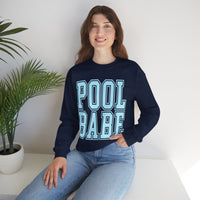 Pool Babe – Gildan Heavy Blend | Trendy Women’s Soft Sweatshirt. Direct to Garment. Printed & Shipped in the USA. Unisex Sizes.