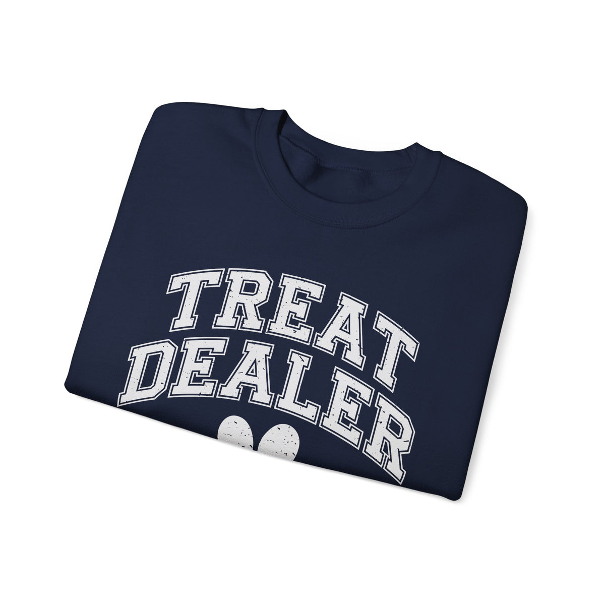 Treat Dealer, Dog Lover – Gildan Heavy Blend | Trendy Men's and Women’s Soft Sweatshirt. Direct to Garment. Printed & Shipped in the USA. Unisex Sizes.