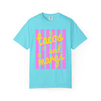 Tacos and Margs - Comfort Colors | Trendy Women's T-Shirt. Direct to Garment. Printed & Shipped in the USA. Unisex Sizes.