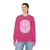 Glitter Smiley – Gildan Heavy Blend | Trendy Women’s Soft Sweatshirt. Direct to Garment. Printed & Shipped in the USA. Unisex Sizes.