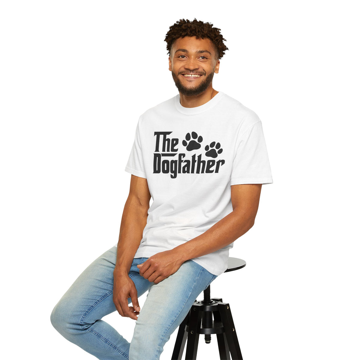 The DogFather - Comfort Colors | Trendy Men's T-Shirt. Direct to Garment. Printed & Shipped in the USA. Unisex Sizes.