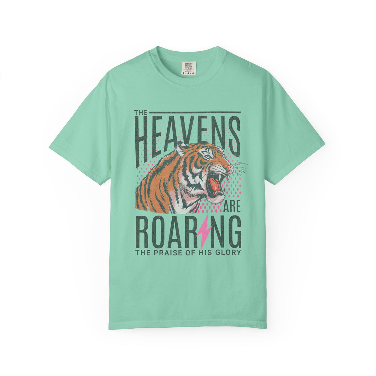 The Heavens Are Roaring, Vintage - Comfort Colors | Trendy Women's T-Shirt. Direct to Garment. Printed & Shipped in the USA. Unisex Sizes.