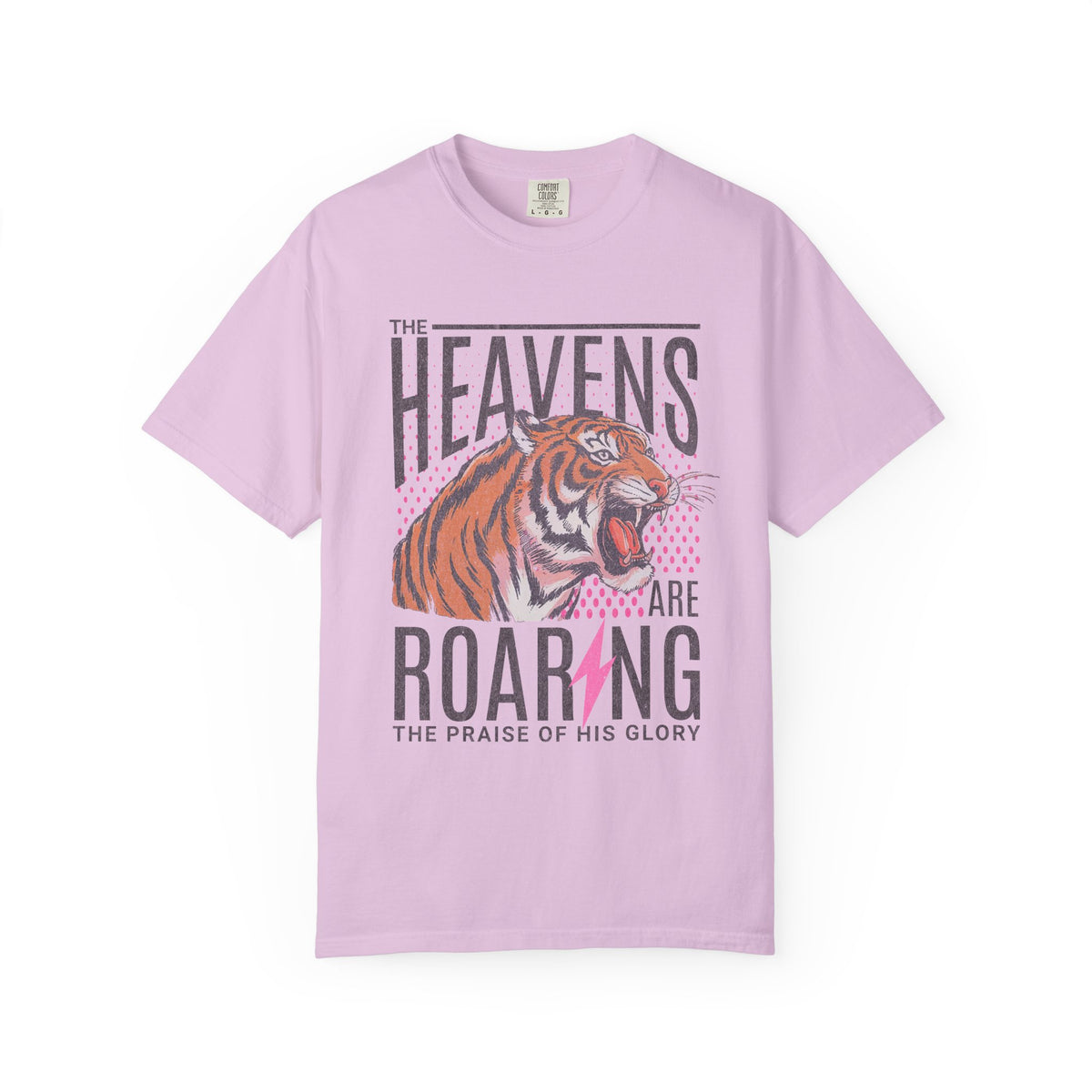 The Heavens Are Roaring, Vintage - Comfort Colors | Trendy Women's T-Shirt. Direct to Garment. Printed & Shipped in the USA. Unisex Sizes.