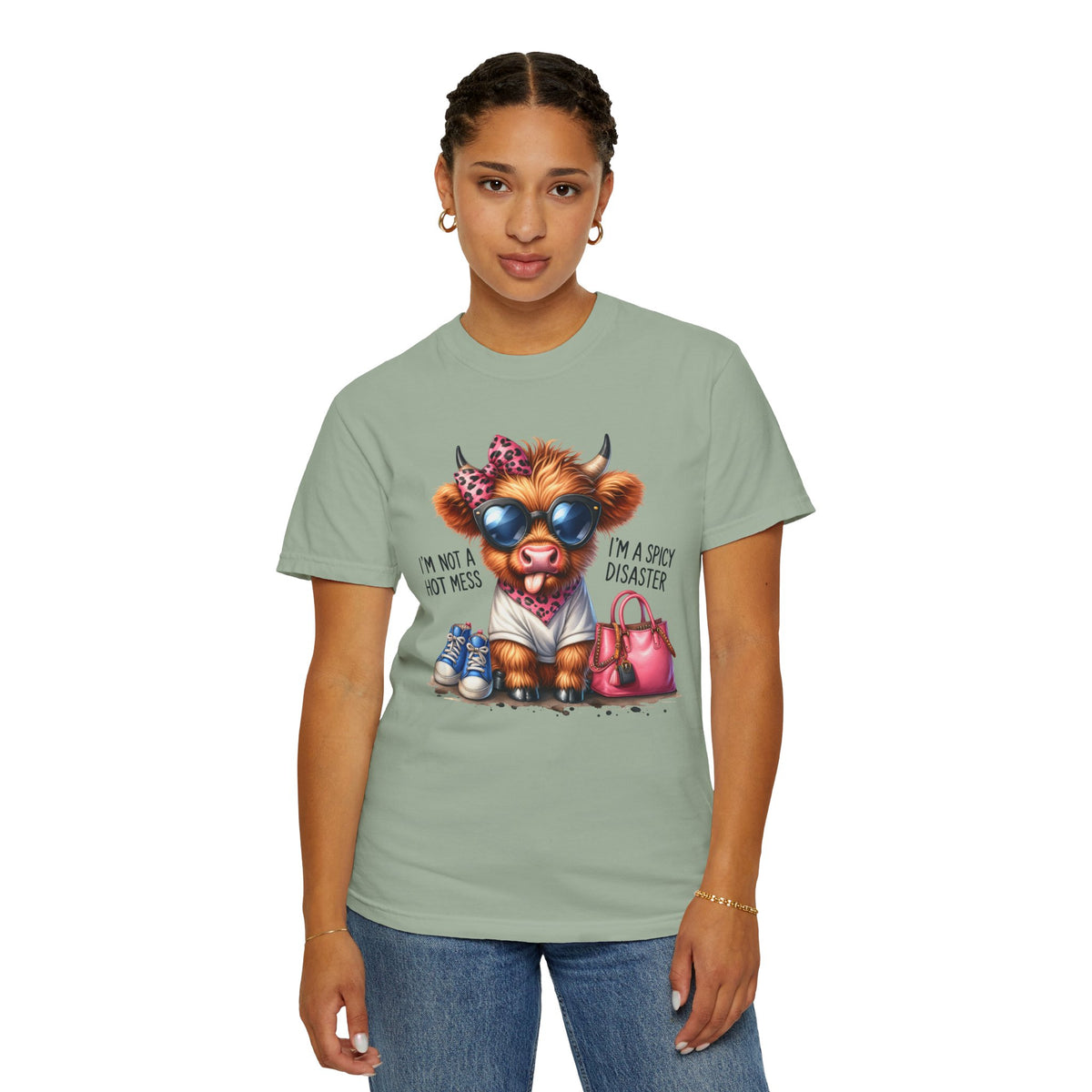 I'm Not a Hot Mess, I'm a Spicy Disaster - Comfort Colors | Trendy Women's T-Shirt. Direct to Garment. Printed & Shipped in the USA. Unisex Sizes.