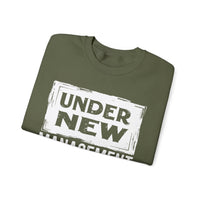 Under New Management "Speak To My Fiance" – Gildan Heavy Blend | Trendy Men's and Women’s Soft Sweatshirt. Direct to Garment. Printed & Shipped in the USA. Unisex Sizes.