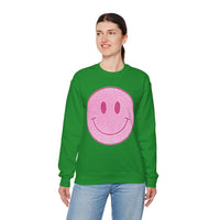 Glitter Smiley – Gildan Heavy Blend | Trendy Women’s Soft Sweatshirt. Direct to Garment. Printed & Shipped in the USA. Unisex Sizes.