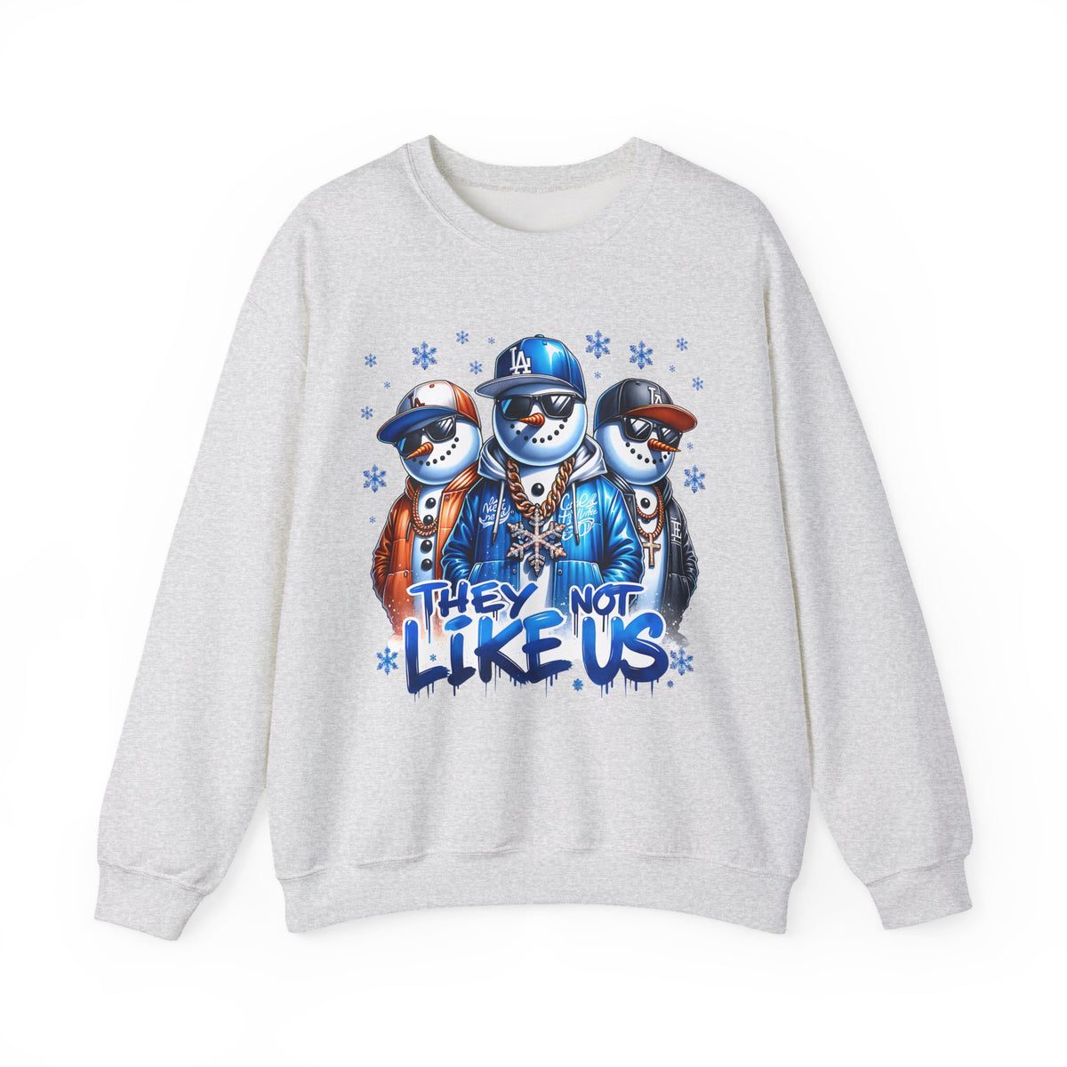 They Not Like Us Snowmen – Gildan Heavy Blend | Trendy Men's and Women’s Soft Sweatshirt. Direct to Garment. Printed & Shipped in the USA. Unisex Sizes.