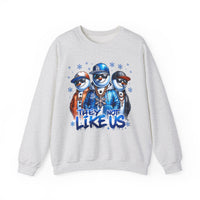They Not Like Us Snowmen – Gildan Heavy Blend | Trendy Men's and Women’s Soft Sweatshirt. Direct to Garment. Printed & Shipped in the USA. Unisex Sizes.