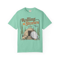 Rolling Stones "Since AD 33" Easter Empty Tomb Christian - Comfort Colors | Trendy Men's and Women's T-Shirt. Direct to Garment. Printed & Shipped in the USA. Unisex Sizes.