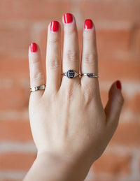"Faith Over Fear" Silver-Colored Ring