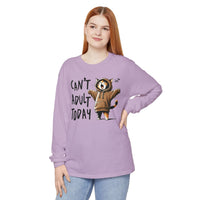 Can’t Adult Today, Cat - Comfort Colors | Trendy Women's and Men's Long Sleeve T-Shirt. Direct to Garment. Printed & Shipped in the USA. Unisex Sizes.