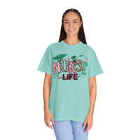 Nurse Life Cute Preppy Healthcare - Comfort Colors | Trendy Women's T-Shirt. Direct to Garment. Printed & Shipped in the USA. Unisex Sizes.
