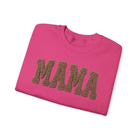 Mama, Faux Knit – Gildan Heavy Blend | Trendy Women’s Soft Sweatshirt. Direct to Garment. Printed & Shipped in the USA. Unisex Sizes.