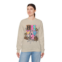 His Way Is Better, Patchwork – Gildan Heavy Blend | Trendy Women’s Soft Sweatshirt. Direct to Garment. Printed & Shipped in the USA. Unisex Sizes.