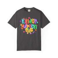 Coquette Kindergarten Pencil Bow - Comfort Colors | Trendy Women's T-Shirt. Direct to Garment. Printed & Shipped in the USA. Unisex Sizes.