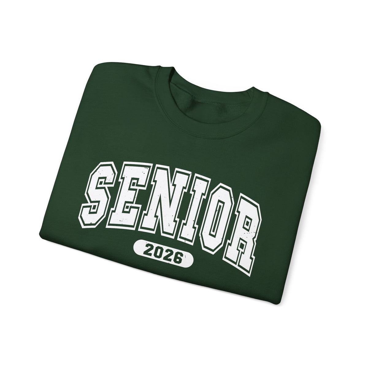 Senior 2026, Varsity – Gildan Heavy Blend | Trendy Women’s and Men's Soft Sweatshirt. Direct to Garment. Printed & Shipped in the USA. Unisex Sizes.