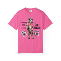 Retired Not Expired, Leopard Funny Grandma - Comfort Colors | Trendy Women's T-Shirt. Direct to Garment. Printed & Shipped in the USA. Unisex Sizes.