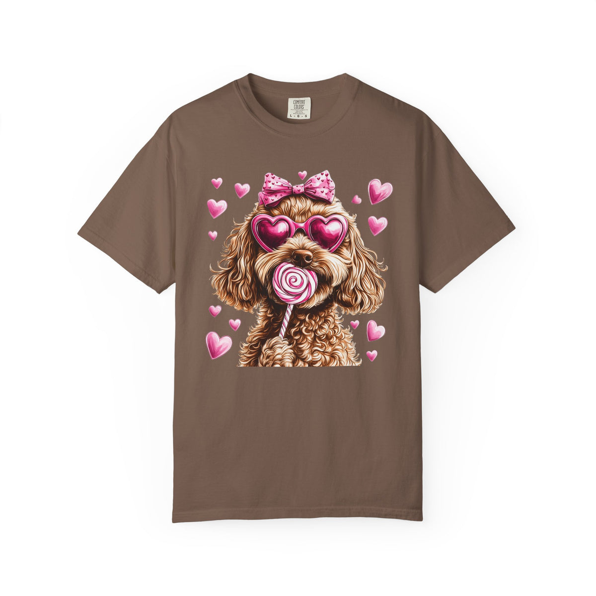 Goldendoodle Love - Comfort Colors | Trendy Women's T-Shirt. Direct to Garment. Printed & Shipped in the USA. Unisex Sizes.