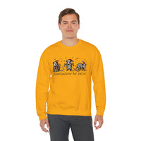 Overstimulated But Festive Christmas Possums – Gildan Heavy Blend | Trendy Women’s and Men's Soft Sweatshirt. Direct to Garment. Printed & Shipped in the USA. Unisex Sizes.