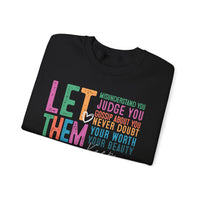 Let Them - Keep Shining – Gildan Heavy Blend | Trendy Women’s Soft Sweatshirt. Direct to Garment. Printed & Shipped in the USA. Unisex Sizes.
