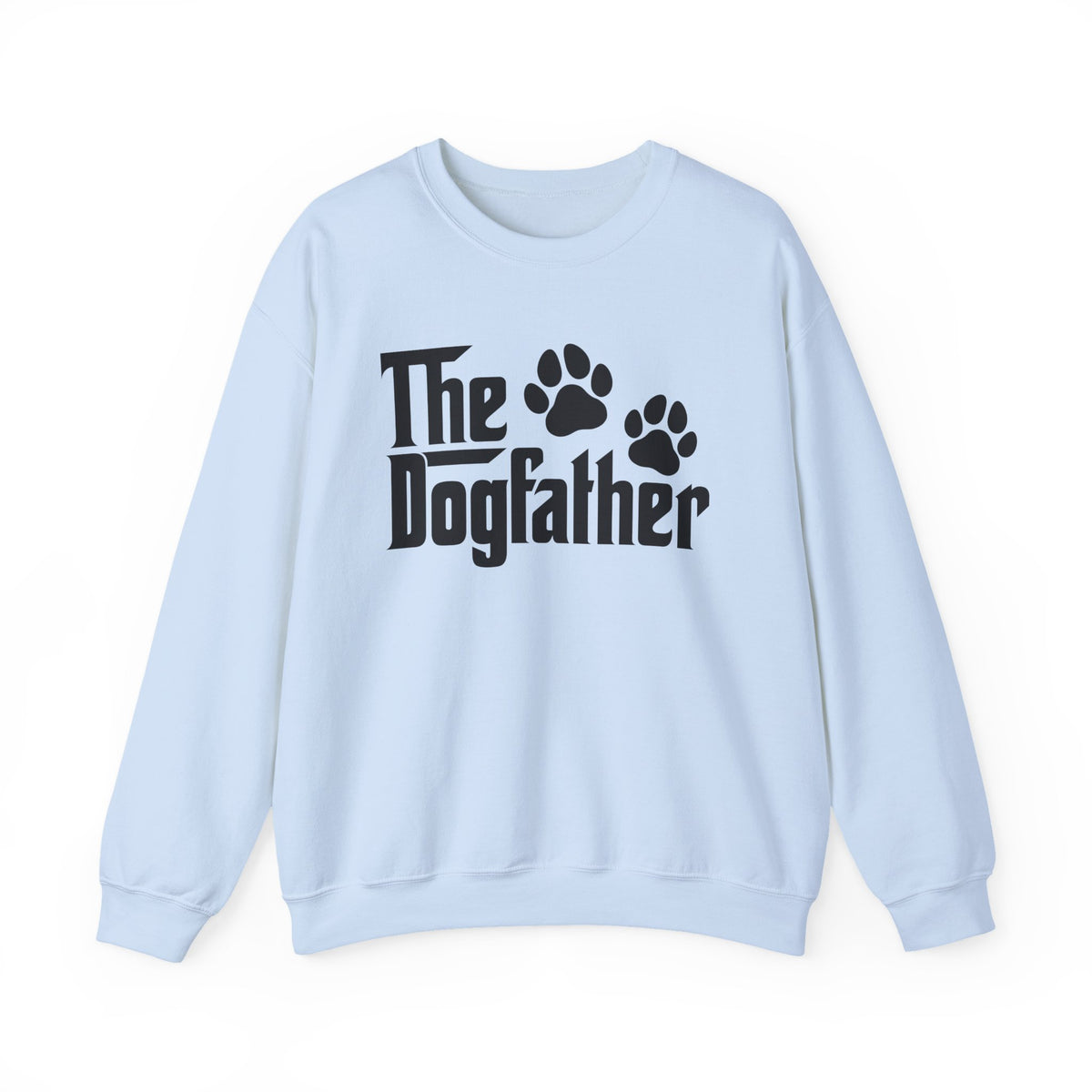The DogFather – Gildan Heavy Blend | Trendy Men's Soft Sweatshirt. Direct to Garment. Printed & Shipped in the USA. Unisex Sizes.