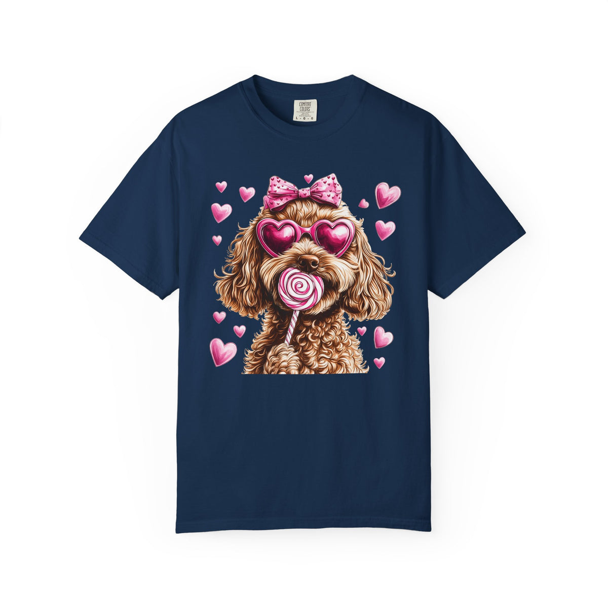 Goldendoodle Love - Comfort Colors | Trendy Women's T-Shirt. Direct to Garment. Printed & Shipped in the USA. Unisex Sizes.