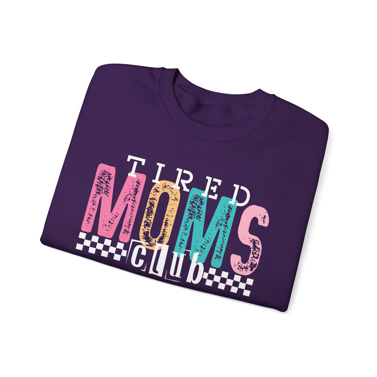 Tired Moms Club Pastel – Gildan Heavy Blend | Trendy Women’s Soft Sweatshirt. Direct to Garment. Printed & Shipped in the USA. Unisex Sizes.
