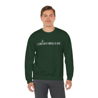 I Can't But I Know A Guy - Jesus – Gildan Heavy Blend | Trendy Men's and Women’s Soft Sweatshirt. Direct to Garment. Printed & Shipped in the USA. Unisex Sizes.