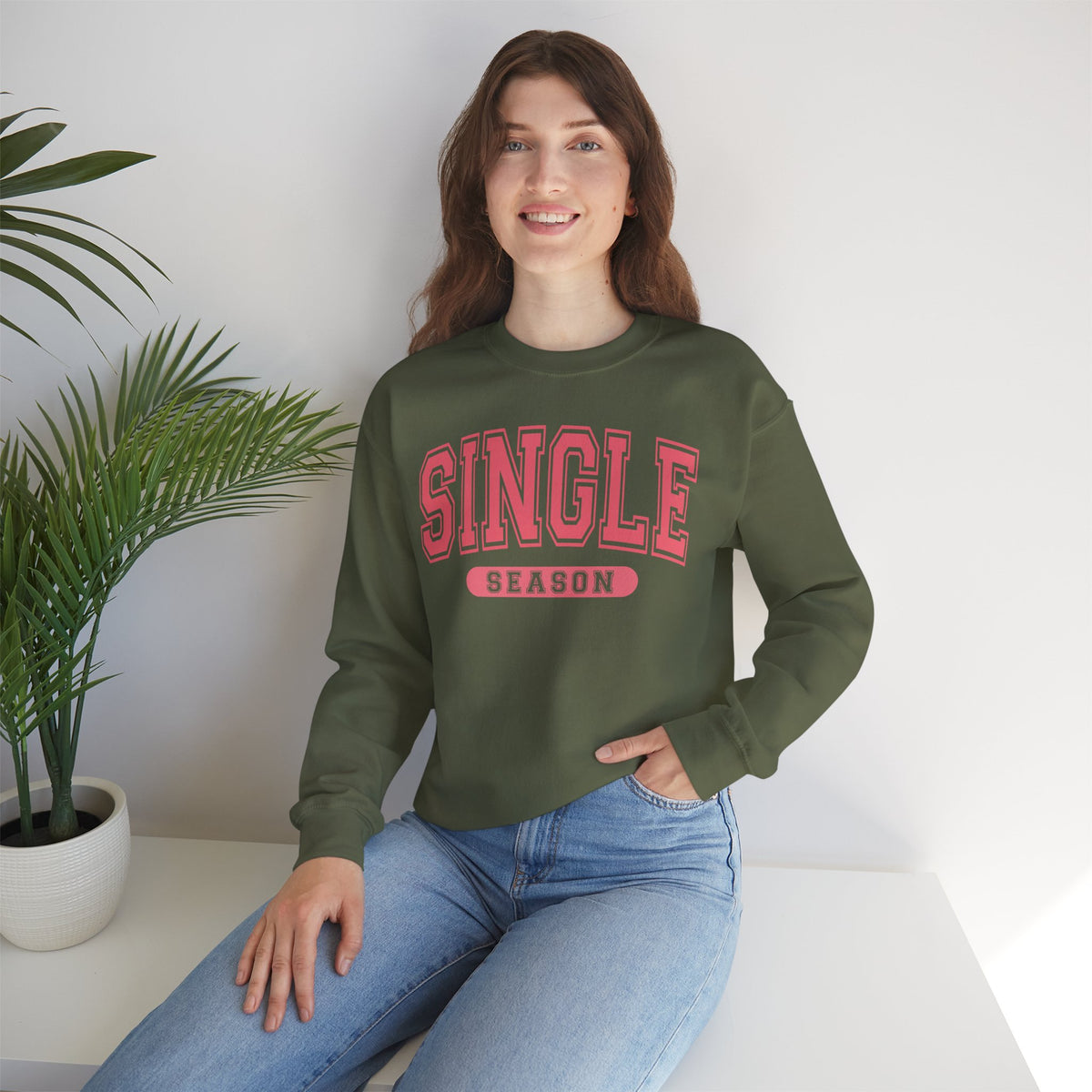 Single Season - Varsity – Gildan Heavy Blend | Trendy Women’s Soft Sweatshirt. Direct to Garment. Printed & Shipped in the USA. Unisex Sizes.