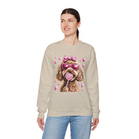 Goldendoodle Love – Gildan Heavy Blend | Trendy Women’s Soft Sweatshirt. Direct to Garment. Printed & Shipped in the USA. Unisex Sizes.