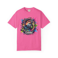 Gaming Headset I Can't Hear You, I'm Gaming - Comfort Colors | Trendy Men's And Women's T-Shirt. Direct to Garment. Printed & Shipped in the USA. Unisex Sizes.