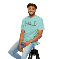 Wild Graphic, Nature, Pine Tree, Adventure - Comfort Colors | Trendy Men's and Women's T-Shirt. Direct to Garment. Printed & Shipped in the USA. Unisex Sizes.
