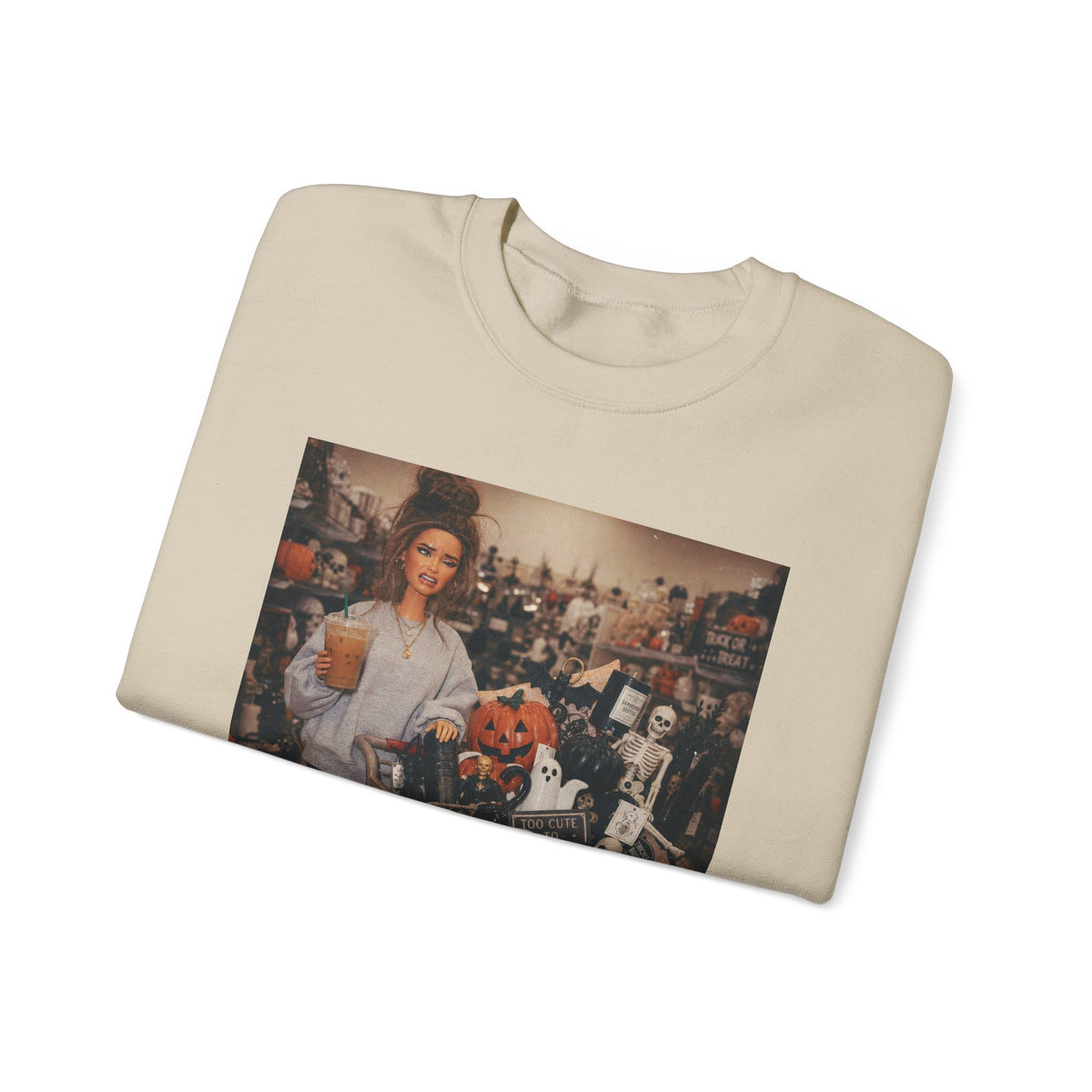 Just A Few Things - Halloween Shopping – Gildan Heavy Blend | Trendy Women’s Soft Sweatshirt. Direct to Garment. Printed & Shipped in the USA. Unisex Sizes.