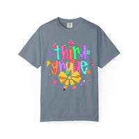 Coquette Third Grade Pencil Bow - Comfort Colors | Trendy Women's T-Shirt. Direct to Garment. Printed & Shipped in the USA. Unisex Sizes.