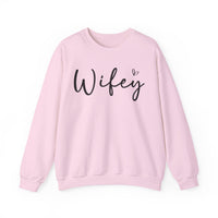 Wifey – Gildan Heavy Blend | Trendy Women’s Soft Sweatshirt. Direct to Garment. Printed & Shipped in the USA. Unisex Sizes.